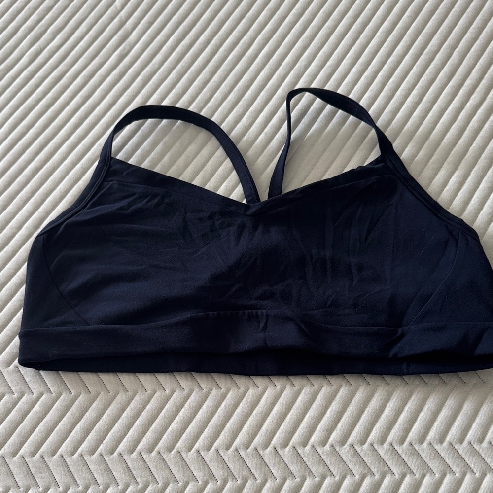Athleta Inhale Sports Bra - Navy